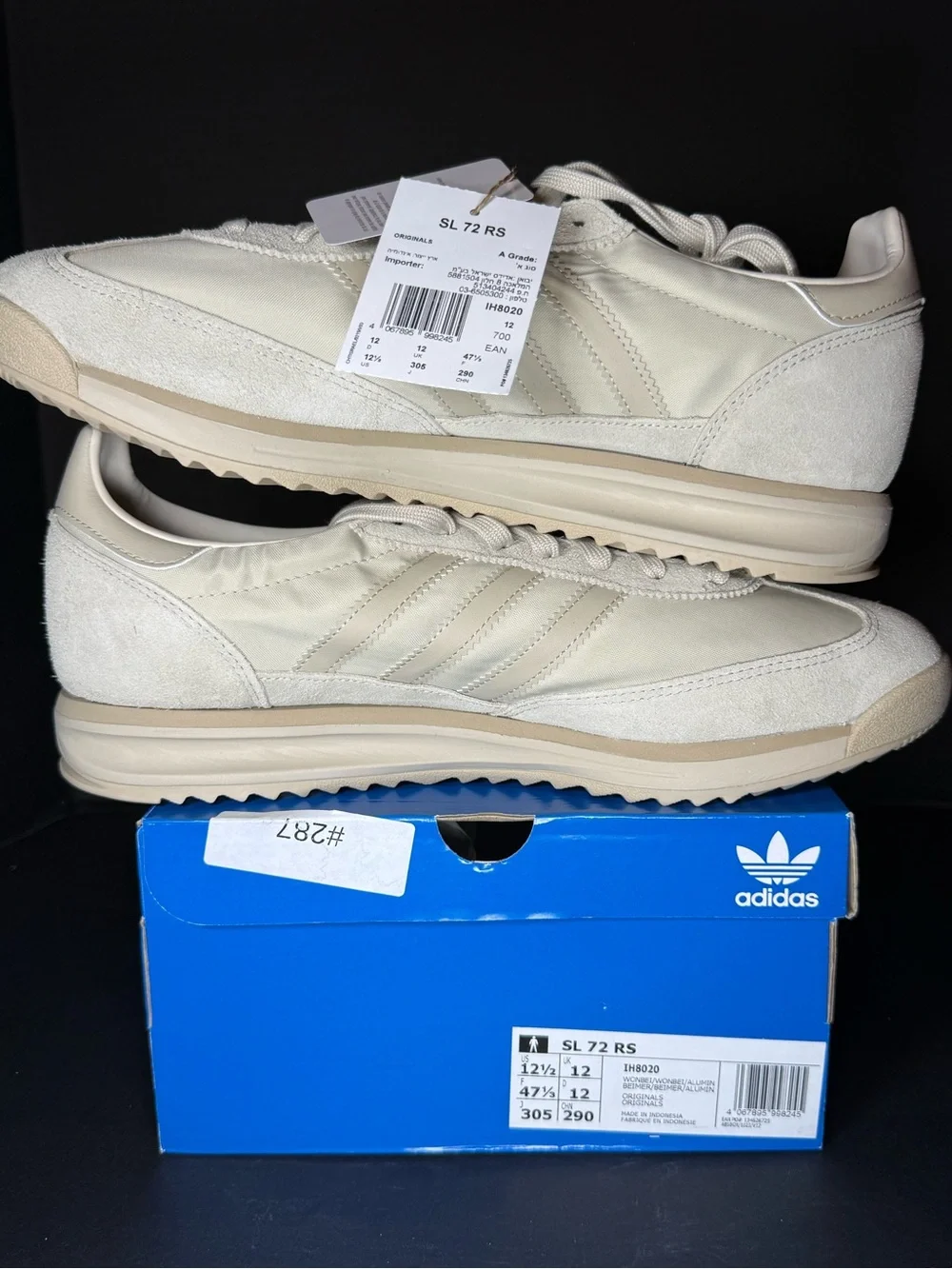 Adidas SL 72 Men’s Shoes in Off-White/Cream Size 12.5M